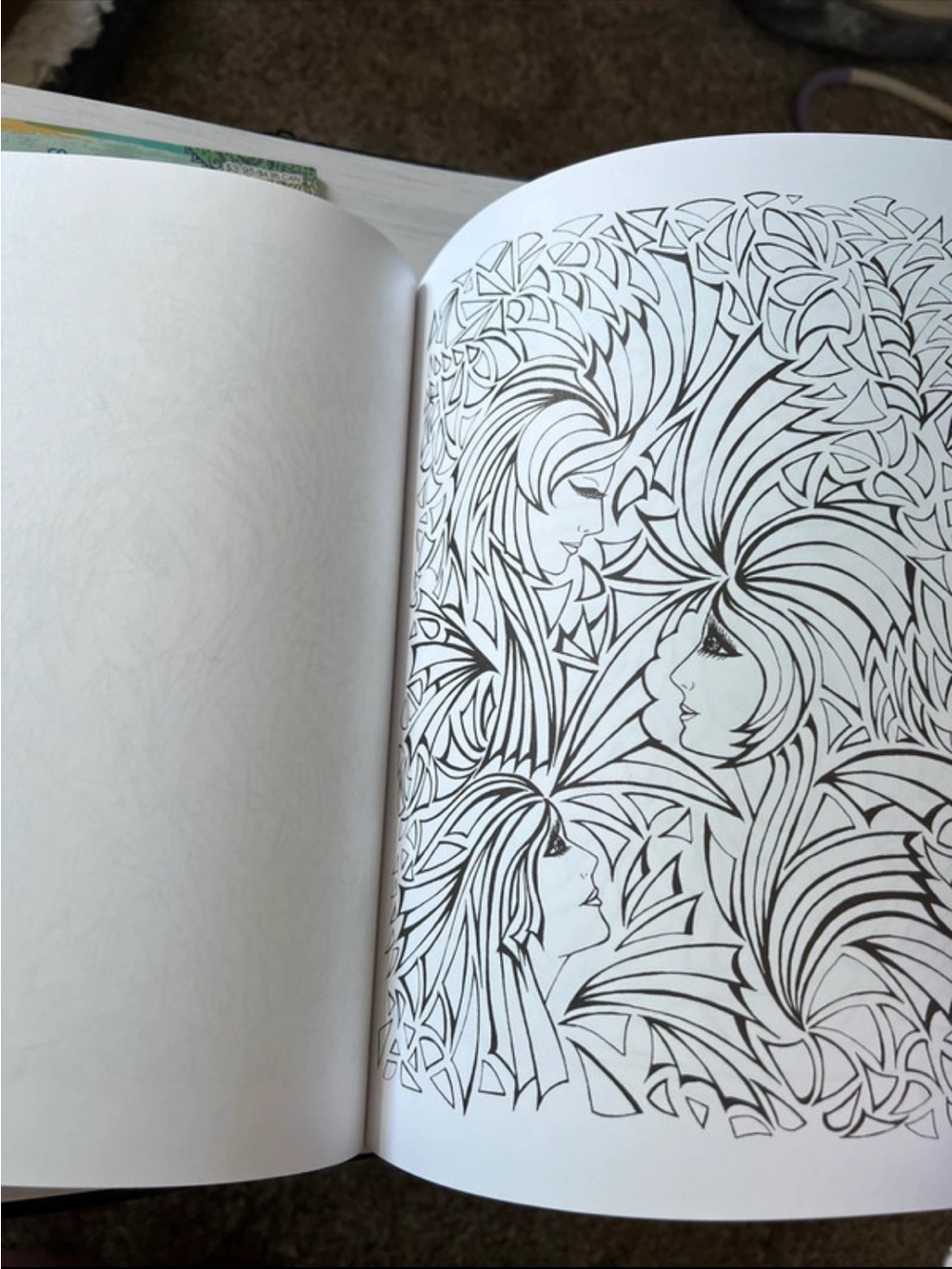 Fanciful Faces Coloring Book - Multicolor - Picture 3 of 6